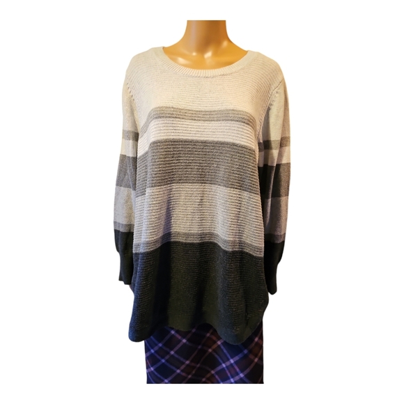 Source Unknown Striped Knit Sweater - Picture 1 of 6